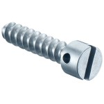 Kaiser 2444-15 Plombierschrauben L=15 mm,mit Querbohrung im Schraubenkopf 100 Stück 