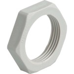 Kaiser 8209 Gegenmutter Kst. Pg 9 Hellgrau RAL 7035 100 Stück 