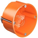 Kaiser 9063-02 Hohlwand Gerätedose O-range® mit Geräteschrauben Tiefe 48 mm 25 Stück 