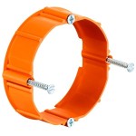 Kaiser 9155-62 Hohlwand Putzausgleich-Ring h=20 mm Schraubabstand 60 mm mit Geräteschrauben 