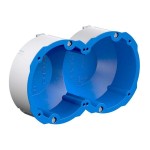 Kaiser 9798-77.02 Quickbox Schallschutz - 2x1 Hohlwanddose f. schweizer Geräteeinsätze 145 x 83 x 50 mm 5 Stück 