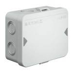 Kaiser AT2562 Aufputz IP65 Kabelabzweigkasten AK2 8 Eingänge für M20/M25 120x95x45 mm grau 100 Stück 