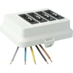 Kaiser AT7721 Steckbar Frontteil AK2 WAGO WINSTA MIDI in:5pol H07V-U out:4x5pol sw L1+L2+L3 125x100x42 mm lichtgrau 10 Stück 