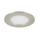 Brumberg 12109153 LED-Einbaudownlight 12V DC 3,4W 60° 2900K rund starr nickel matt IP44 