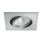Brumberg 12262253 LED-Einbaustrahler 350 mA 7W 38° 2700K quadratisch schwenkbar alu matt, 