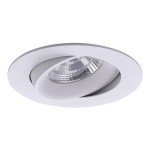 Brumberg 12276173 LED-Einbaustrahler 350 mA 6W 36° 3000K rund schwenkbar strukturweiss I 