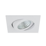 Brumberg 12355073 LED-Einbaustrahler 350 mA 6W 38° 3000K quadratisch schwenkbar weiss IP 