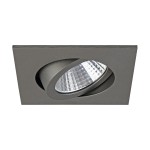 Brumberg 12355643 LED-Einbaustrahler 350 mA 6W 38° 3000K quadratisch schwenkbar titan mat 