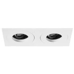 Brumberg 12618173 LED-Einbaustrahler 350 mA 2 x 12,2W 29° 3000K rechteckig dreh- und schwe 
