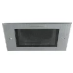 Brumberg 12670223 LED-Einbaudownlight quadratisch 230V AC 50 Hz 9W 3000K 40° Glas klar, 