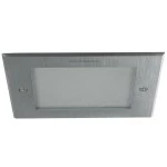 Brumberg 12671223 LED-Einbaudownlight quadratisch 230V AC 50 Hz 11W 3000K 117° edelstahl 