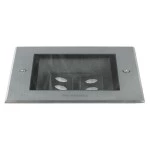 Brumberg 14678223 LED-Bodeneinbauleuchte 230V AC 50 Hz 2 x 5,4W je 30° 3000K edelstahl M 