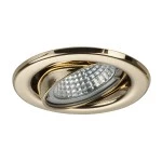 Brumberg 2034.05 Einbaustrahler GX5,3/ max. 50W rund schwenkbar gold IP20 
