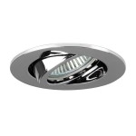 Brumberg 36143020 Einbaustrahler GU10 max. 50W rund schwenkbar chrom IP20 