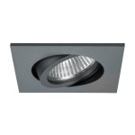 Brumberg 36144640 Einbaustrahler GU10 max. 50W quadratisch schwenkbar titan matt IP20 