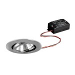 Brumberg 38363023 LED-Einbaustrahler 230V AC 50 Hz 6W 38° 3000K rund schwenkbar chrom, 