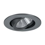 Brumberg 39361023 LED-Einbaustrahler 230V AC 50 Hz 7W 38° 3000K rund schwenkbar chrom, 