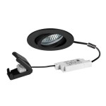 Brumberg 39483083 LED-Einbaustrahler 230V AC 50 Hz 6W 38° dim2warm 3000K - 1800K rund, 