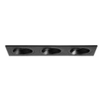 Brumberg 45028180 Einbaumodul rechteckig 3-fach strukturschwarz L x B: 260 x 92mm Deckenauss 