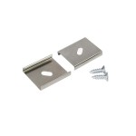 Brumberg 53003000 Halter-Set bestehend aus 2 x Schraube und 2 x Klammer silber 