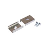 Brumberg 53010000 Halter-Set bestehend aus 2 x Schraube und 2 x Klammer silber 