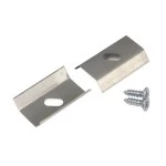 Brumberg 53014000 Halter-Set bestehend aus 2 x Schraube und 2 x Klammer silber 