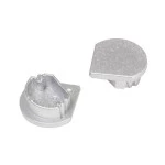 Brumberg 53072260 Endkappen-Set zu LED-Anbau-Eckprofil 53701260 silber 
