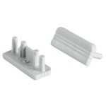 Brumberg 53110260 Endkappen-Set zu LED-Anbauprofil 53600 silber 