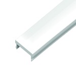 Brumberg 53440070 Kunststoff-Abdeckung opal L x B x H: 2000 x 17,3 x 3,9mm Transmissionsgrad 