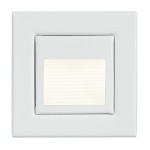 Brumberg R3929WW LED-Wandeinbauleuchte 230V AC 50 Hz 1,2W 3000K quadratisch strukturweis 