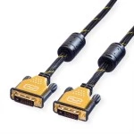 roline 11.04.5513 GOLD Monitorkabel DVI Stecker/Stecker (24+1) dual link 3 Meter 