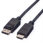 roline 11.04.5780 DisplayPort Kabel DP/HDTV Stecker/Stecker schwarz 1 Meter 