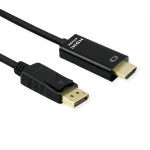 roline 11.04.5996 DisplayPort Kabel DP/UHDTV Slim Stecker/Stecker schwarz 2 Meter 