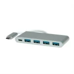 roline 14.02.5045 USB 3.2 Gen 1 Hub 4fach Typ C Anschlusskabel mit 1 PD-Port 