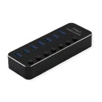 roline 14.02.5057 USB 3.2 Gen 1 Notebook Hub 7 Ports einzeln schaltbar 