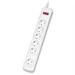 roline 19.07.1601 PowerDesk Steckdosenleiste 6fach weiß 1,8 Meter 