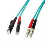 LEONI 21.08.1560 LEONI LWL-Kabel duplex 50/125µm OM3 R&M E2000 / Suhner LC 10 Meter 