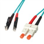 LEONI 21.08.1760 LEONI LWL-Kabel duplex 50/125µm OM3 R&M E2000 / Suhner SC 10 Meter 