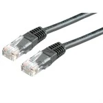 roline 21.15.0545 Patchkabel Kat.5e (Class D) UTP schwarz 2 Meter 