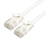 roline 21.15.0982 UTP DataCenter Patchkabel Kat.6A (Class EA) LSOH slim weiß 2 Meter 
