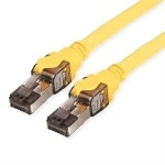 roline 21.15.1861 S/FTP-(PiMF-) Patchkabel Kat.8 (Class I) LSOH Litzendraht gelb 1 Meter 