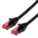 roline 21.15.2553 Patchkabel Kat.6 UTP Component Level LSOH schwarz 3 Meter 