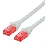 roline 21.15.2560 Patchkabel Kat.6 UTP Component Level LSOH weiß 0,5 Meter 