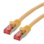 roline 21.15.2620 Patchkabel Kat.6 S/FTP (PiMF) Component Level LSOH gelb 0,5 Meter 