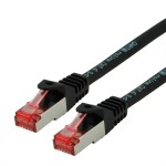 roline 21.15.2651 Patchkabel Kat.6 S/FTP (PiMF) Component Level LSOH schwarz 1 Meter 