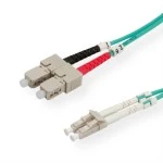 roline 21.15.8713 LWL-Kabel 50/125µm OM3 LC/SC türkis 3 Meter 