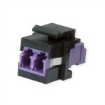 roline 21.17.0002 Keystone LWL-Adapter LC/LC Duplex Multimode OM4 