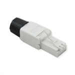 roline 21.17.0324 feldkonfektionierbarer RJ-45 Stecker Kat.6A (Class EA) UTP weiß 