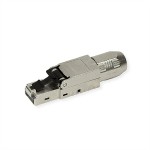 roline 21.17.0325 feldkonfektionierbarer RJ-45 Stecker Kat.6A (Class EA) SteckerP silberfarben 