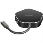 D-Link DUB-M420 USB-C 4-Port USB 3.0 Hub mit HDMI und USB-C Ladeanschluss 